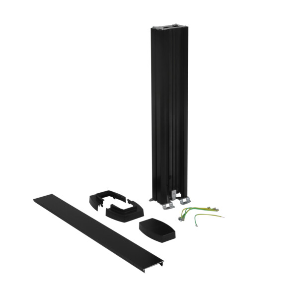 Legrand colonnette universelle 1 compartiment 0,68m noir - Legrand - 653105