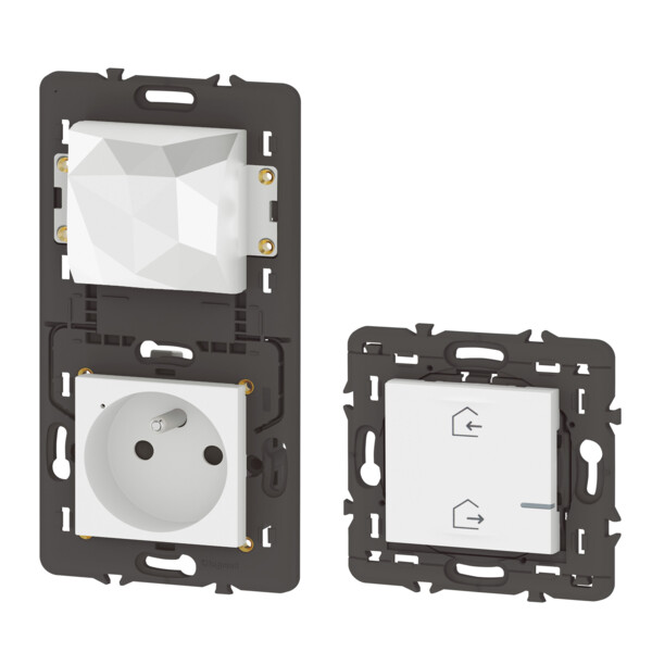 Pack Démarrage Connecté Mosaic With Netatmo, Prise & Commande, Blanc - Legrand - 077700LA
