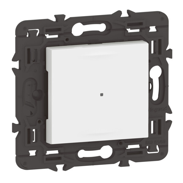 Interrupteur connecté Mosaic avec Neutre et variateur 150W LED compatible Netatmo - Blanc - Legrand - 077708LA