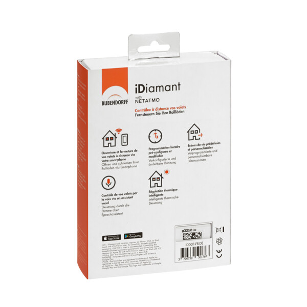 Passerelle iDiamant Bubendorff pour Volets Roulants - Compatible Netatmo - Legrand - BU050610