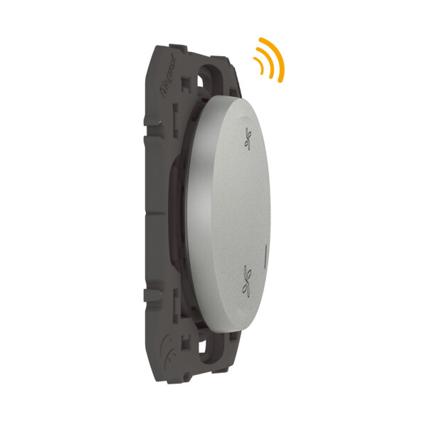 Commande sans fil pour VMC connectée Dooxie With Netatmo, effet alu, sans plaque - Legrand - 600103A