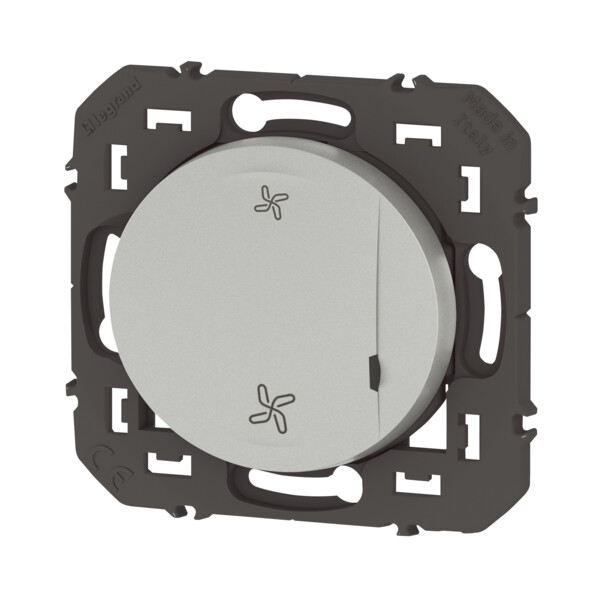 Commande sans fil pour VMC connectée Dooxie With Netatmo, effet alu, sans plaque - Legrand - 600103A