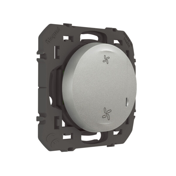 Commande sans fil pour VMC connectée Dooxie With Netatmo, effet alu, sans plaque - Legrand - 600103A