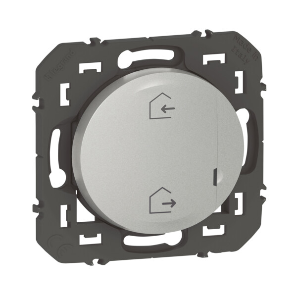 Commande sans fil Départ/Arrivée Dooxie With Netatmo, aluminium, à équiper de plaque - Legrand - 600185A