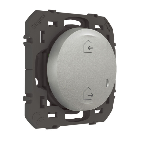 Commande sans fil Départ/Arrivée Dooxie With Netatmo, aluminium, à équiper de plaque - Legrand - 600185A