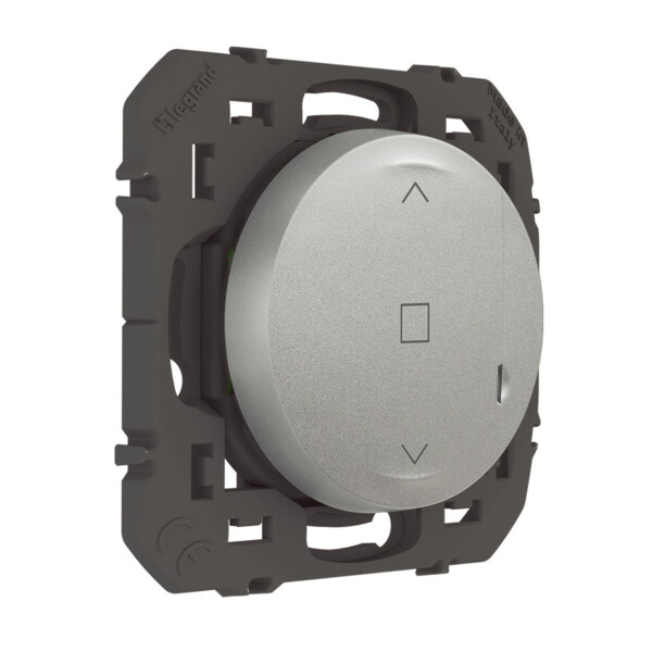 Commande sans fil pour volet roulant connecté Dooxie With Netatmo, effet alu, sans plaque - Legrand - 600187A