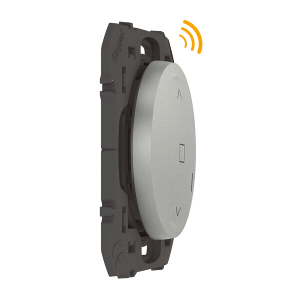 Commande sans fil pour volet roulant connecté Dooxie With Netatmo, effet alu, sans plaque - Legrand - 600187A