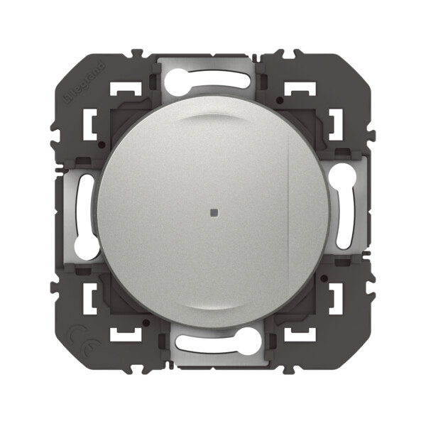 Interrupteur connecté avec Neutre et variateur Dooxie With Netatmo 150W LED, effet aluminium - Legrand - 600190A