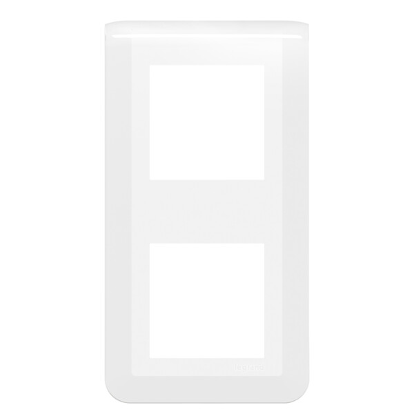 Legrand - mosaic plaque 2x2 modules montage vertical blanc - Legrand - 200943