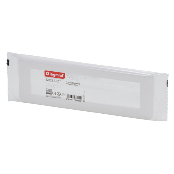 Legrand - mosaic plaque 8 modules montage horizontal blanc - Legrand - 200947