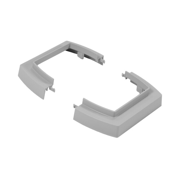 Socle ou cache plafond pour colonne ou colonnette 4x45mm ou 2x80mm - gris - Legrand - 980989