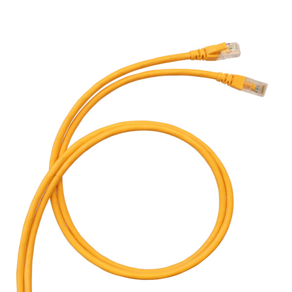 Cordon rj45 catégorie6a utp pvc - 2m jaune - Legrand - 632879