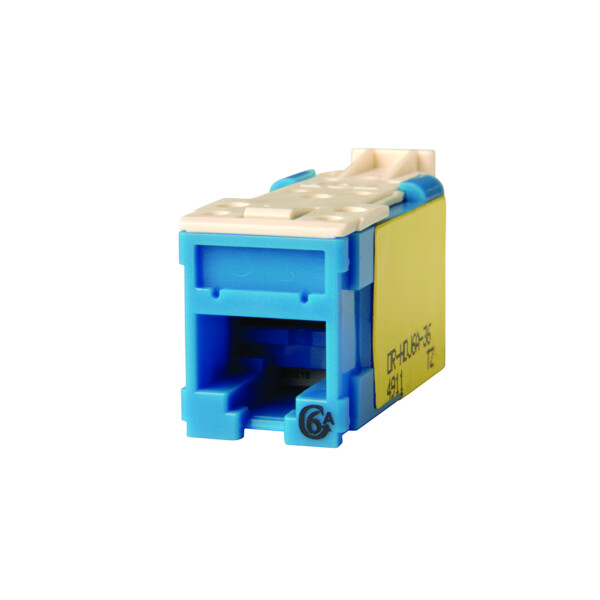Lot de 20 connecteurs rj45 hd jack catégorie 6a utp - bleu - Legrand - HDJ6A-36