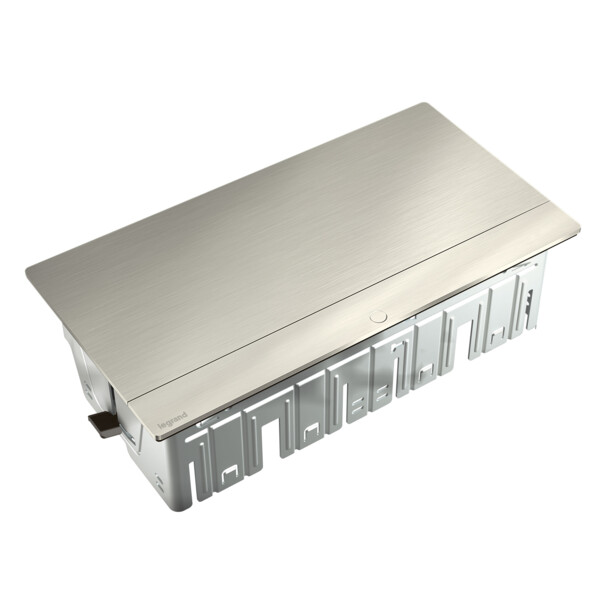 Pop up incara à équiper 8 modules - inox - Legrand - 654808