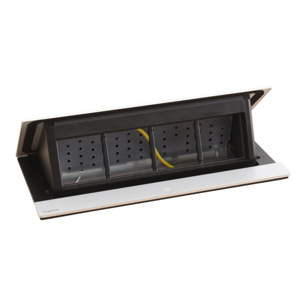 Pop up incara à équiper 8 modules - alu - Legrand - 654811
