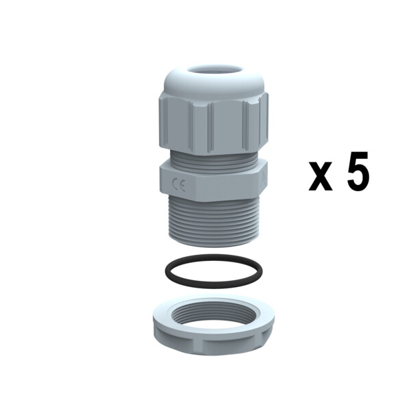 Presse-étoupes plastique ip68 iso32 ral7001 - unité par quantité 5 - Legrand - 381804
