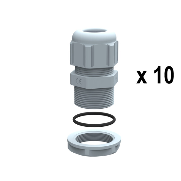 Presse-étoupes plastique ip68 pg21 ral7001 - unité par quantité 10 - Legrand - 381813
