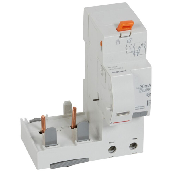 Bloc différentiel adaptable dx³ - à vis - 2p - 230/400 v~ - 63 a - type hpi - 30 ma - Legrand - 410576