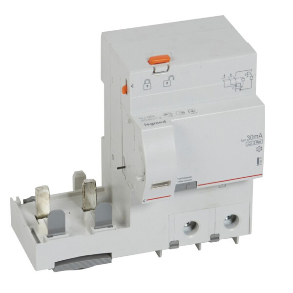 Bloc différentiel adaptable dx³ - à vis - 2p - 230/400 v~ - 125 a - type hpi - 30 ma - Legrand - 410577