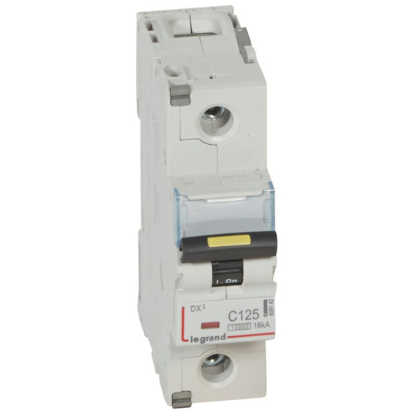 Disjoncteur dx³ 10000-vis/vis-1p-230/400v~-125a-16ka-courbe c-protect départ - Legrand - 409142