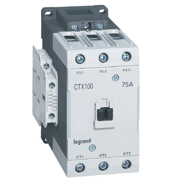 Contacteur de puissance Ctx 3p 75a 2no2nc 415v ac - Legrand - 416199