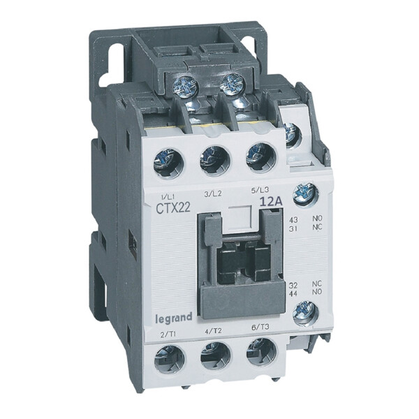Contacteur de puissance Ctx 3p 12a 1no1nc 48v dc - Legrand - 416093