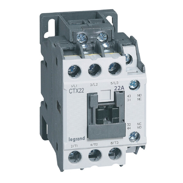 Contacteur de puissance Ctx 3p 22a 1no1nc 415v ac - Legrand - 416119