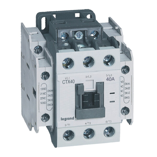 Contacteur de puissance Ctx 3p 40a 2no2nc 24v ac - Legrand - 416130