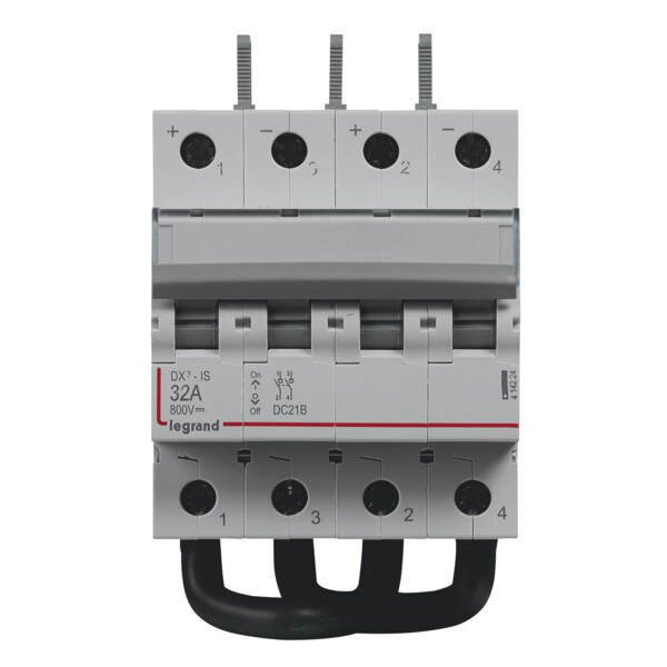 Interrupteur sectionneur 800 v= - 32 a - 4 modules - Legrand - 414224