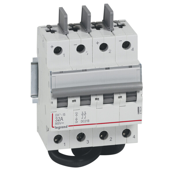 Interrupteur sectionneur 800 v= - 32 a - 4 modules - Legrand - 414224