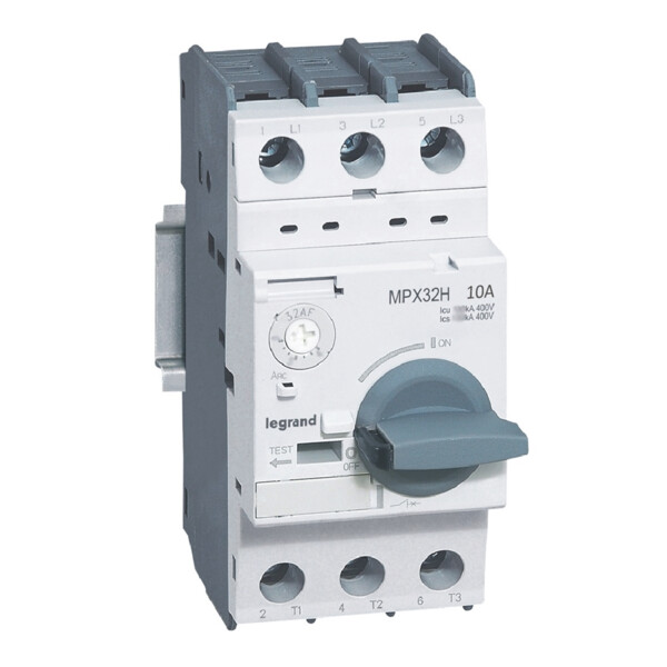 Disjoncteur moteur magnéto-thermique mpx³ 32h - 10 a - 50 ka - Legrand - 417330