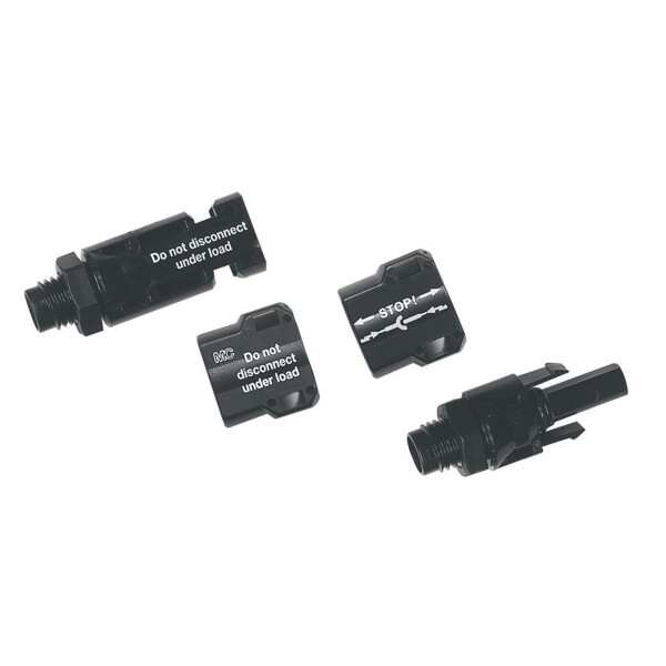 Kit de connecteurs à embases type mc4 - pour montage sur parois coffrets - Legrand - 414093