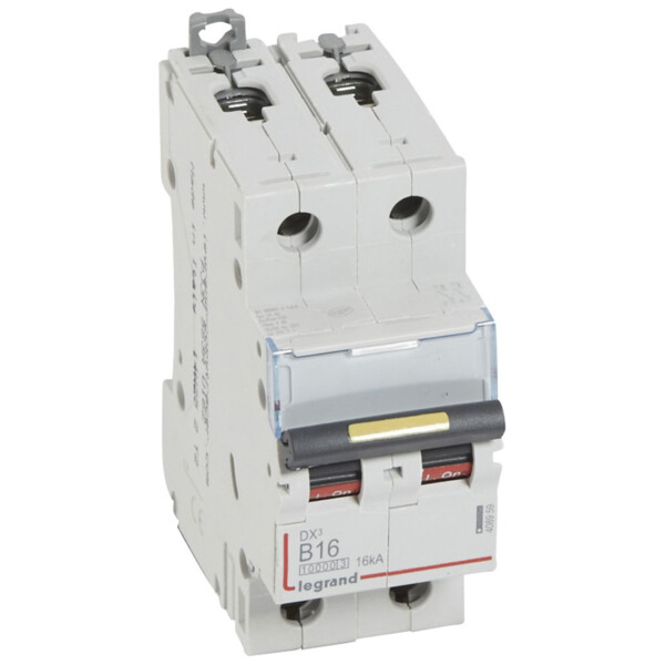 Disjoncteur dx³ 10000-vis/vis-2p-230/400v~-16a-16ka-courbe b-protect départ - Legrand - 408959