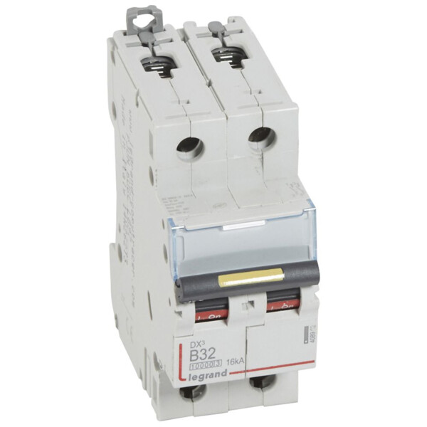 Disjoncteur dx³ 10000-vis/vis-2p-230/400v~-32a-16ka-courbe b-protect départ - Legrand - 408962