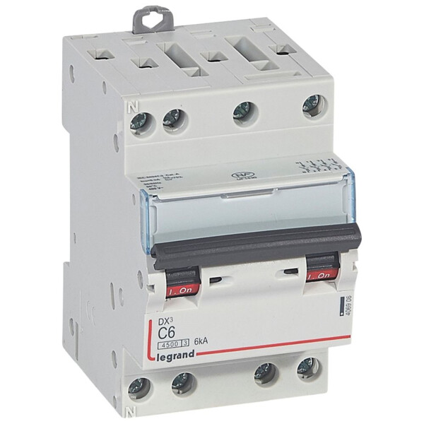 Disjoncteur DX³ 4500 - vis/vis - 4P - 400 V~ - 32A - 6kA - courbe C - 3M - Legrand - 406906