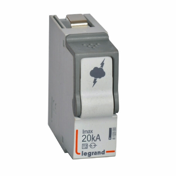 Cassette de remplacement pour parafoudres t2/20 ka (cassette n-pe) - Legrand - 412298