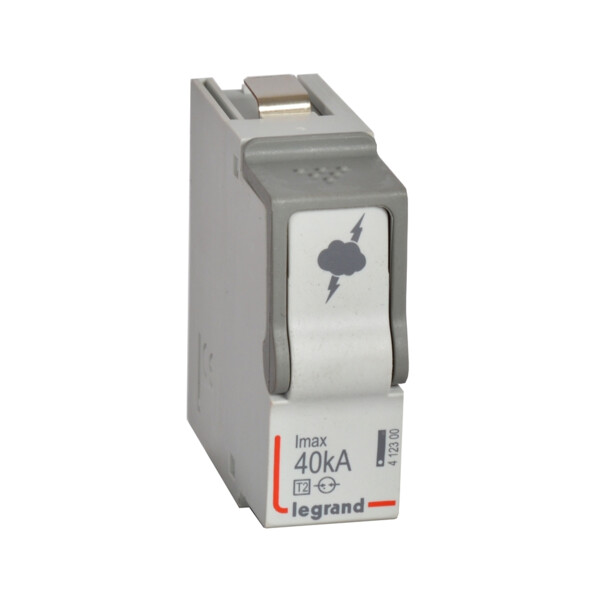 Cassette de remplacement pour parafoudres t2/40 ka (cassette n-pe) - Legrand - 412300