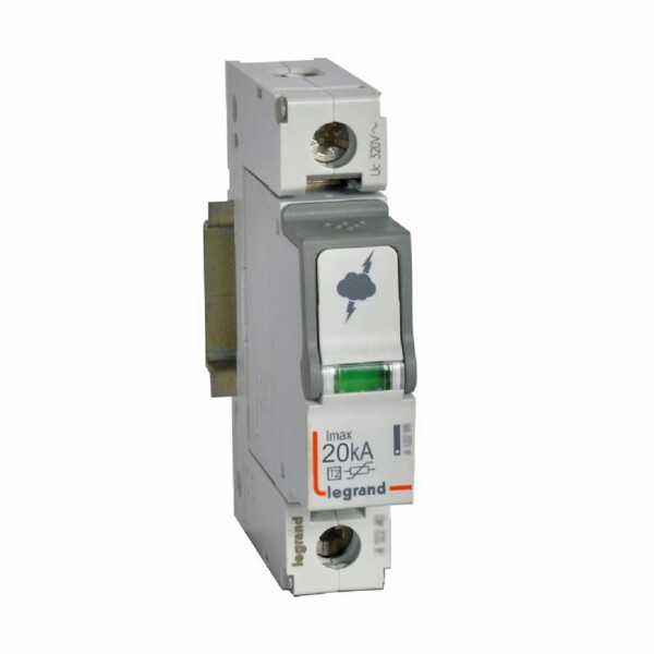 Parafoudre basse tension t2- imax 20 ka/pôle- 1p- 320 va- 1 module - Legrand - 412220
