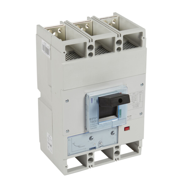 Disjoncteur magnéto-thermique dpx³ 1600 - icu 50 ka - 3p - 1250 a - Legrand - 422266