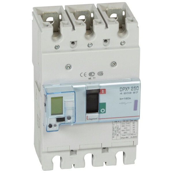 Disjoncteur de puissance dpx³ 250 - électronique - 50 ka - 3p - 160 a - Legrand - 420367
