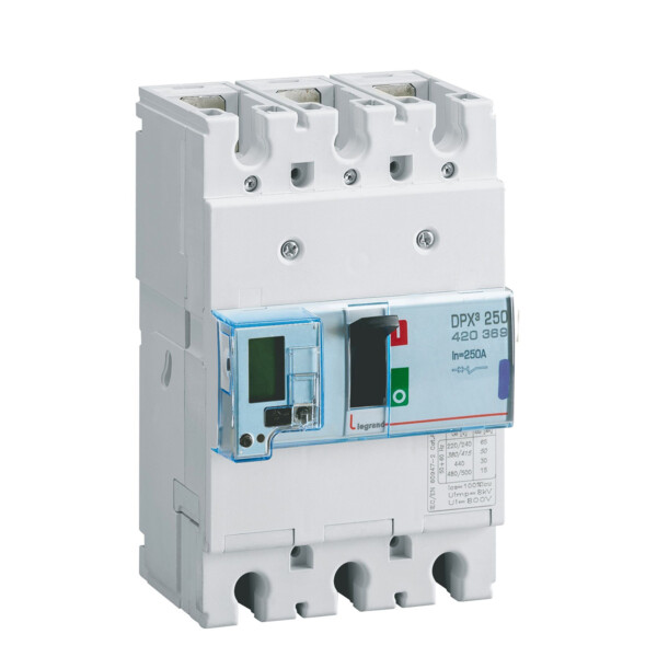 Disjoncteur de puissance dpx³ 250 - électronique - 50 ka - 3p - 250 a - Legrand - 420369