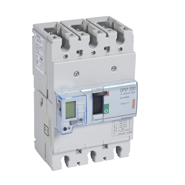 Disjoncteur de puissance dpx³ 250 - électronique à unité de mesure - 25 ka - 3p - 40 a - Legrand - 420402