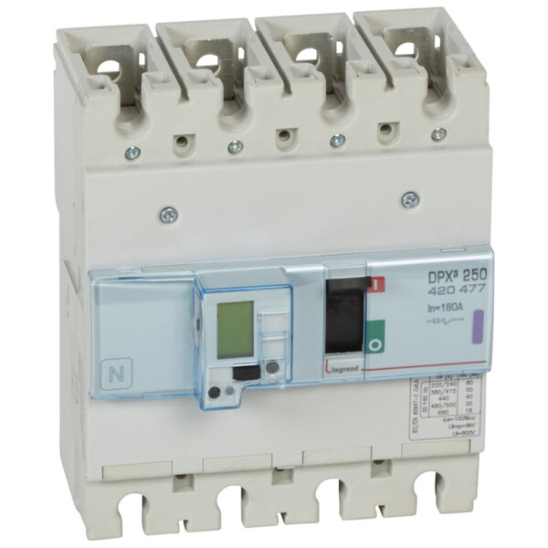 Disjoncteur de puissance dpx³ 250 - électronique à unité de mesure - 50 ka - 4p - 160 a - Legrand - 420477