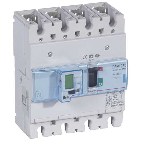 Disjoncteur de puissance dpx³ 250 - électronique à unité de mesure - 70 ka - 4p - 160 a - Legrand - 420678