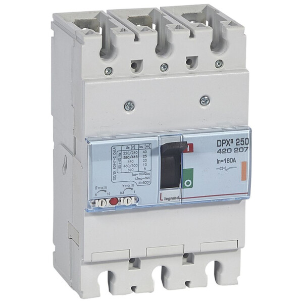 Disjoncteur de puissance dpx³ 250 - magnéto-thermique - 25 ka - 3p - 160 a - Legrand - 420207
