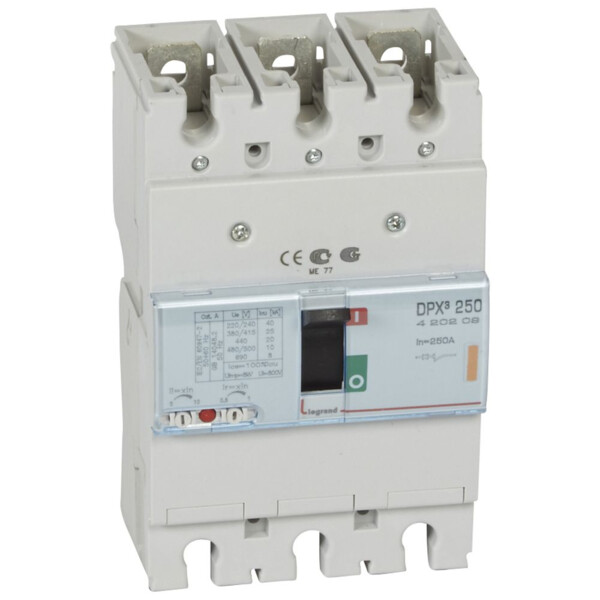 Disjoncteur de puissance dpx³ 250 - magnéto-thermique - 25 ka - 3p - 250 a - Legrand - 420209