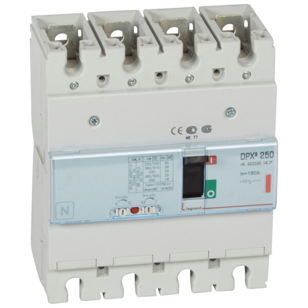 Disjoncteur de puissance dpx³ 250 - magnéto-thermique - 36 ka - 4p - 160 a - Legrand - 420247