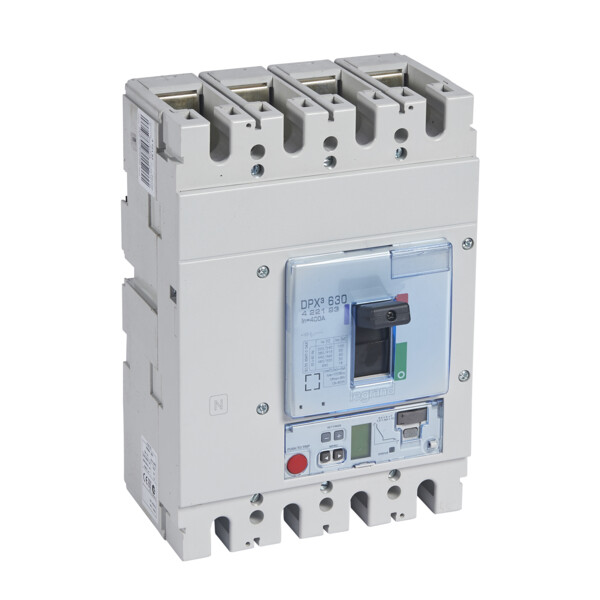 Disjoncteur électronique sg + unité mesure dpx³ 630 - icu 50 ka - 4p - 400 a - Legrand - 422193