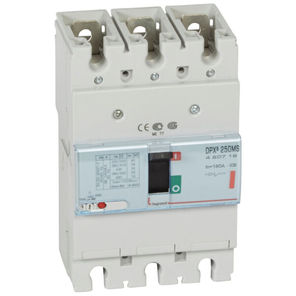 Disjoncteur de puissance dpx³ 250 - magnétique seul - 36 ka - 4p - 160 a - Legrand - 420719