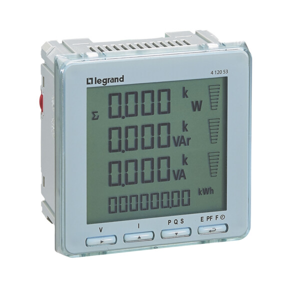 Centrale de mesure multifonction EMDX3 Premium - montage sur porte ou plastron - Legrand - 412053